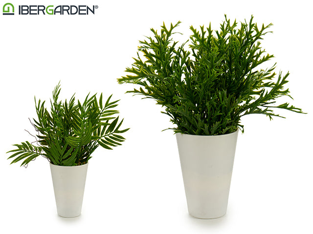 Potted Long Leafs 2 Models White