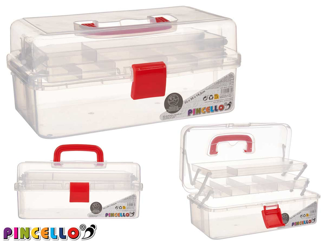 Plastic Storage Box Handle 4 Col Big