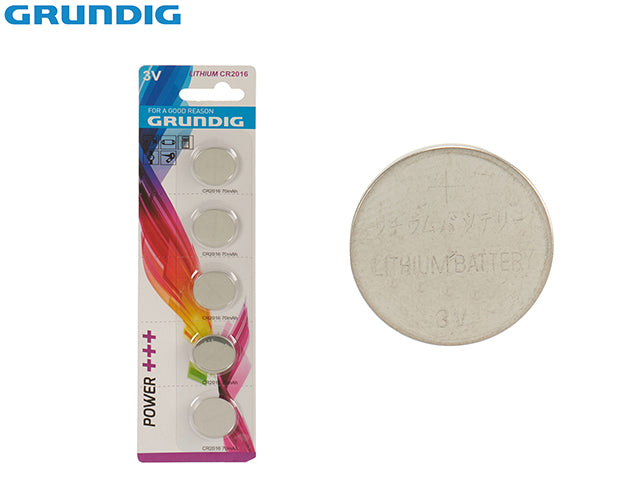 Blister 5Batteries Button Cr2016