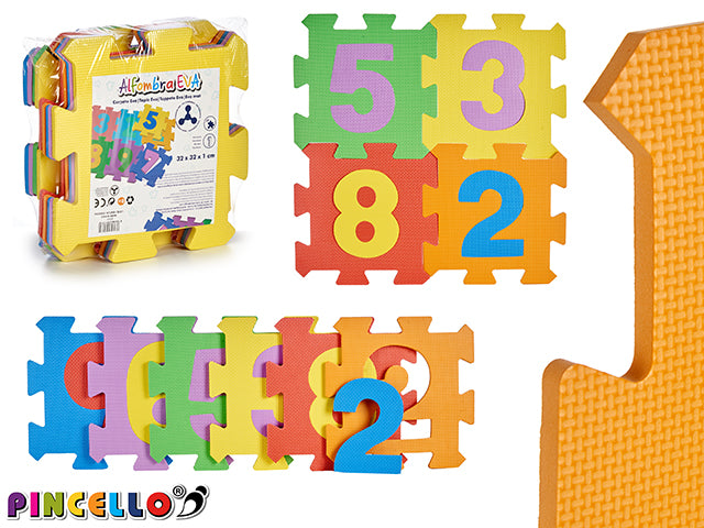 Puzzle Eva Mat 9 Pcs Num Col Surt