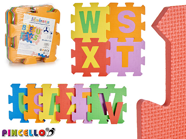 Puzzle Eva Mat 9 Pcs Letters Col Surt