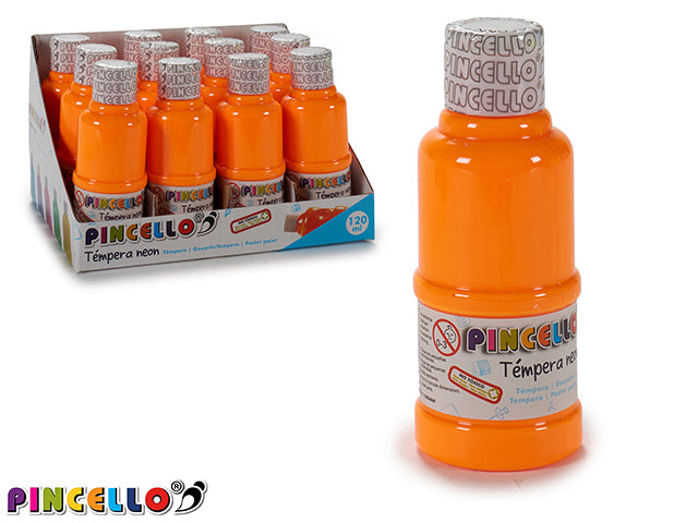 Tempera Paint 120Ml Neon Orange