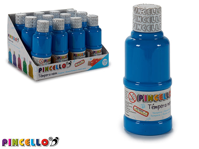 Tempera Paint 120Ml Neon Blue