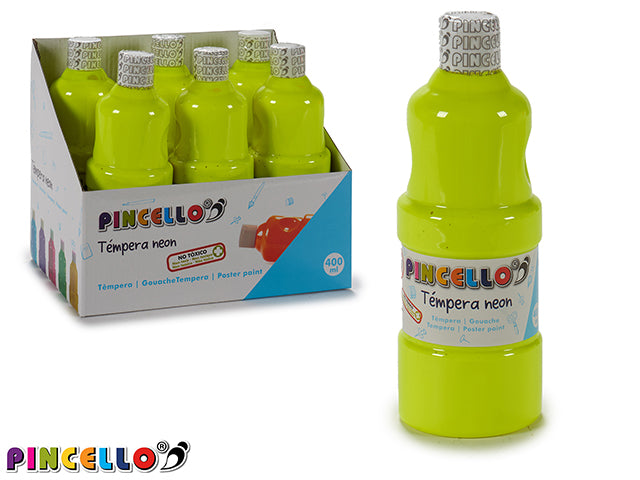Tempera Paint 400Ml Neon Yellow