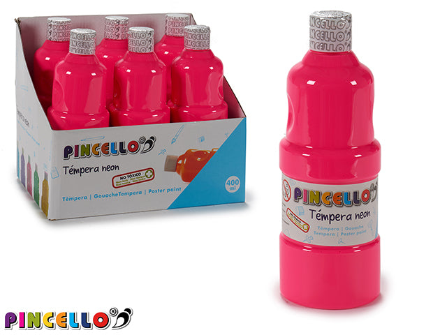 Tempera Paint 400Ml Neon Pink
