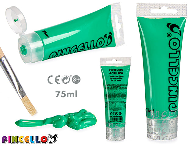 Acrylic Paint Tube 75Ml Light Green