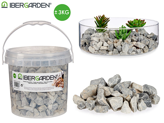 Small Light Grey Stone Pot 3Kg