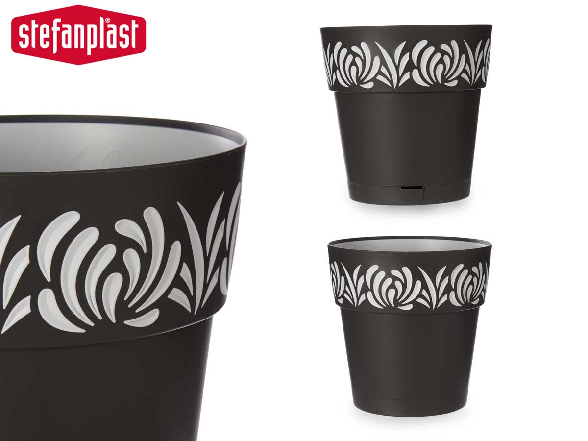 Anthracite Gaia Plant Pot 30 cm