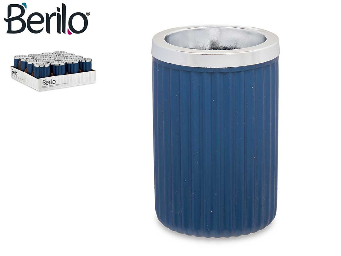 Blue Plastic Toothbrush Holder