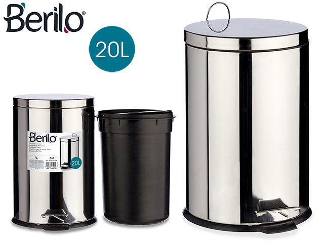 Stainless Steel Pedal Bin 20L
