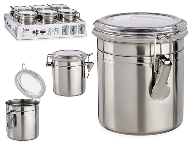 Small Steel Pot With Hermetic Closure