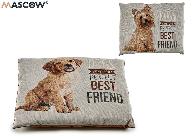 Pet Mat Rect Dog 2 Col Mix