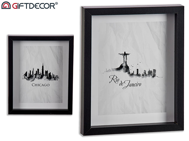 Molde Negro Madera Mi x 2 Janeiro Chicago