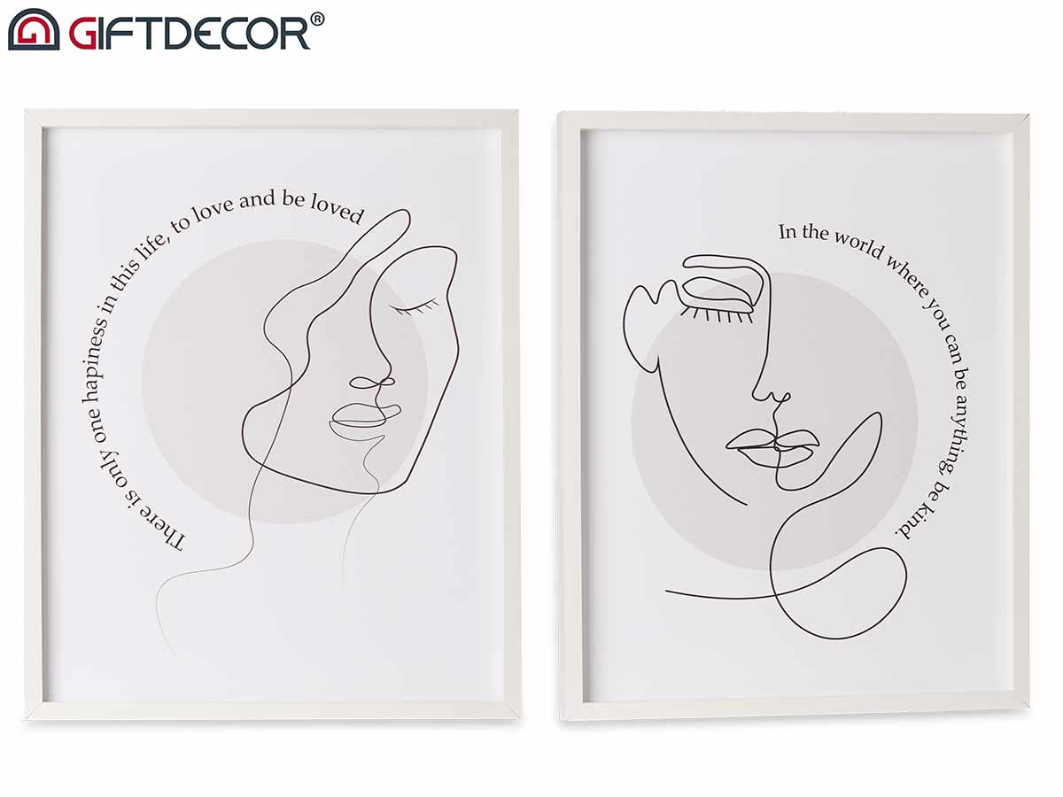 Face Picture With White Frame Assort 2