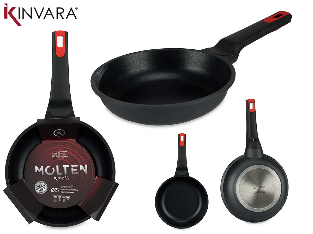 22Cm Full Induction Molten Cast Aluminium Pan