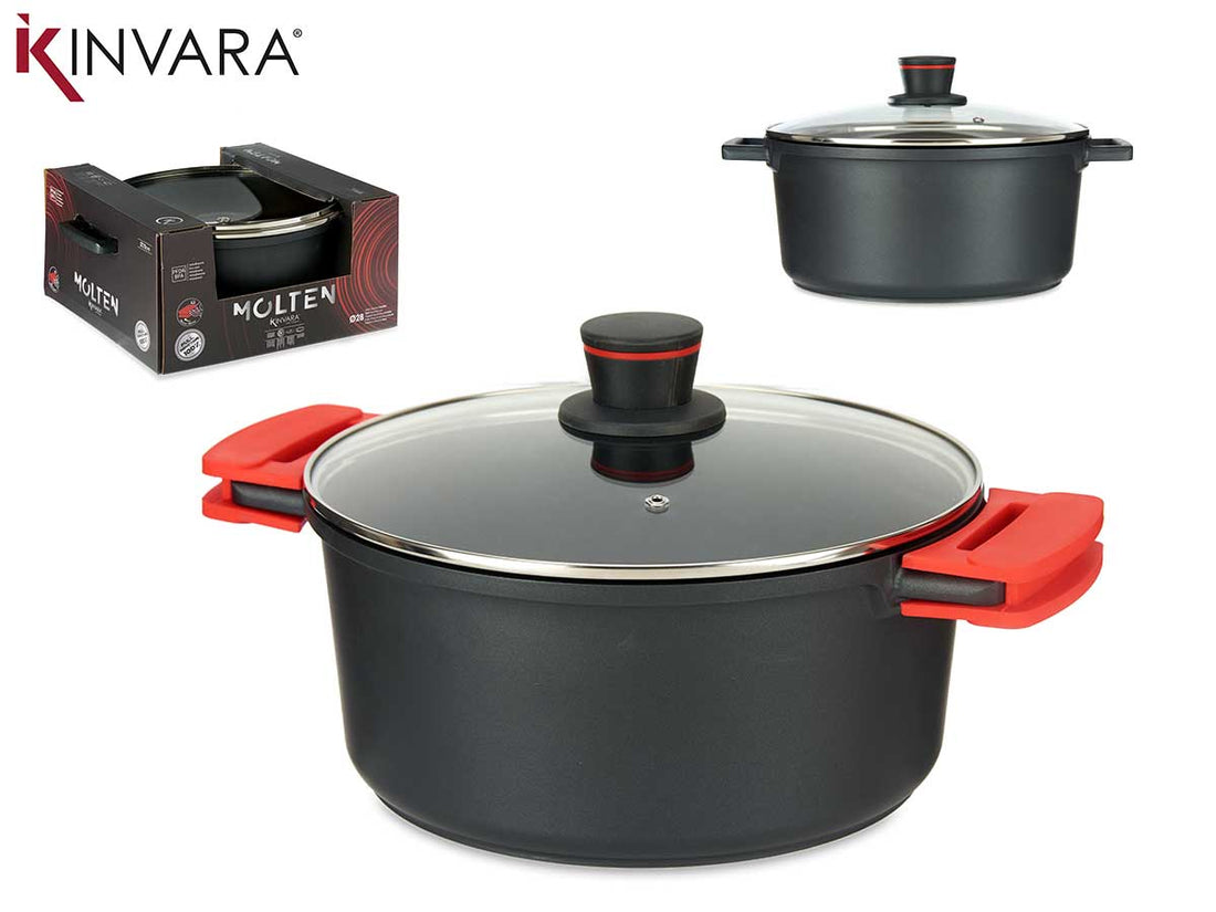 28Cm Full Induction Molten Cast Aluminium Pot