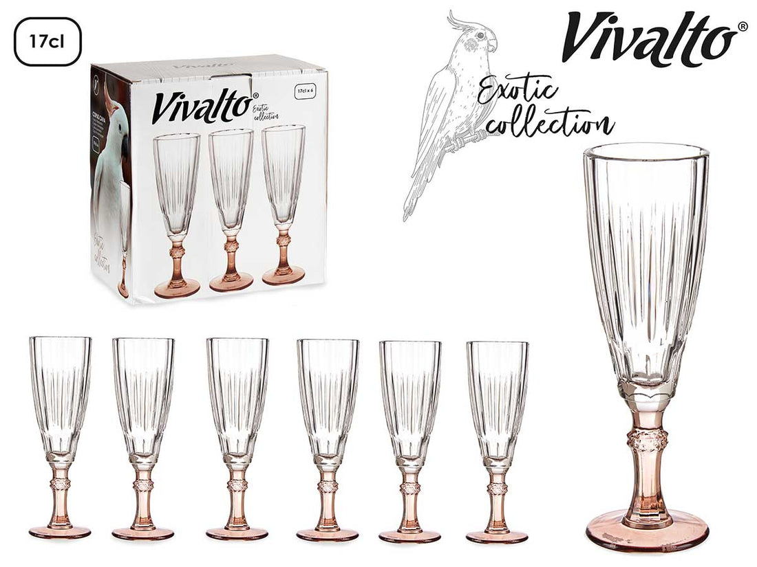 Champagne Glass Coffee Color 170 ml