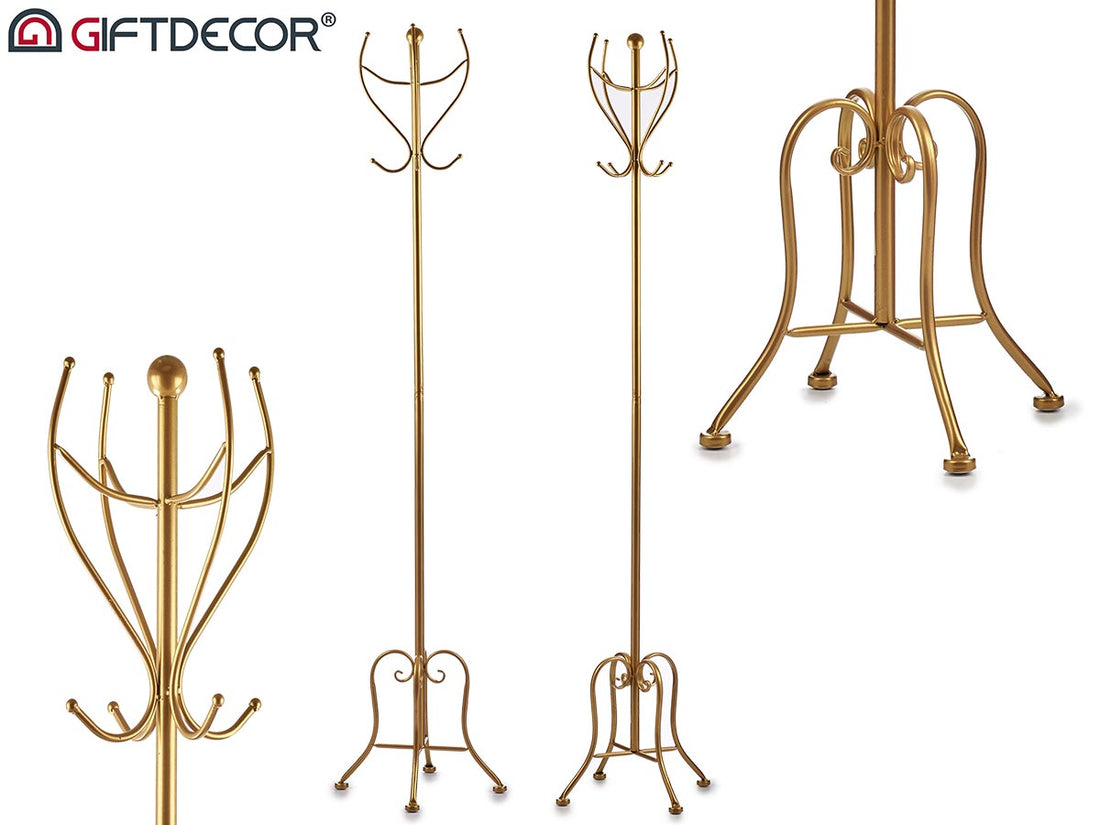 Golden Metal Coat Rack