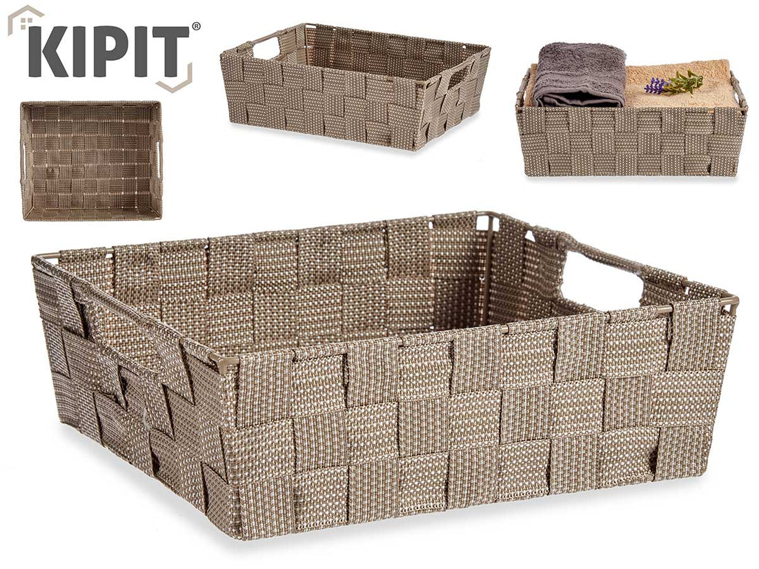 Fabric Box Rect 23Cm Natur