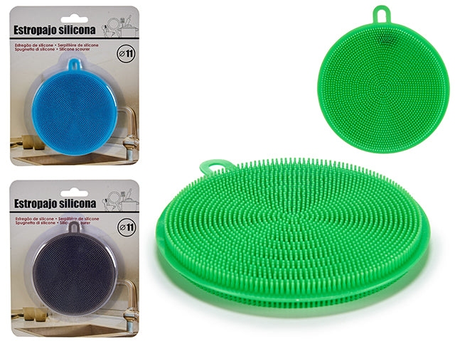 Round Silicone Scourer Mix 3 Col