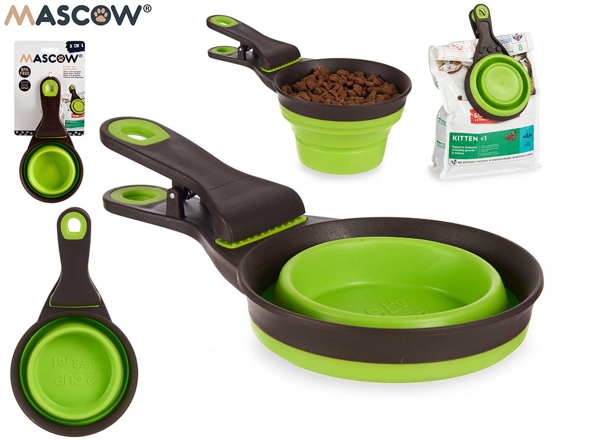 473Ml 3 In 1 Measuring Spoon Tongs