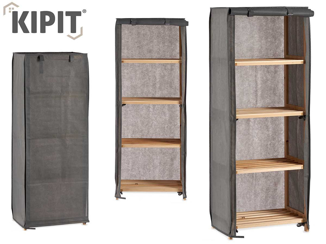 Grey Fabric Shelf
