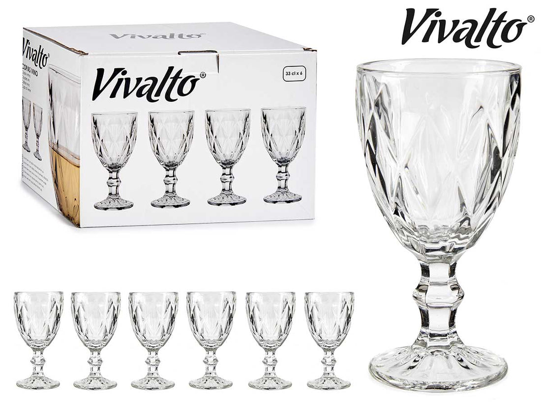 Diamond Shape Wine Glass 330 ml