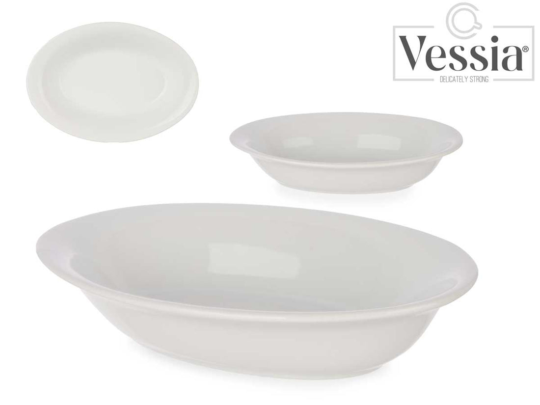 Oval Porcelain Tray High 19Cm