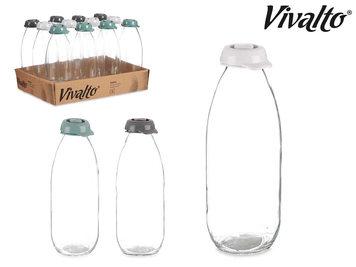 Assort 3 Colours Glass Bottle Assort 3 1L