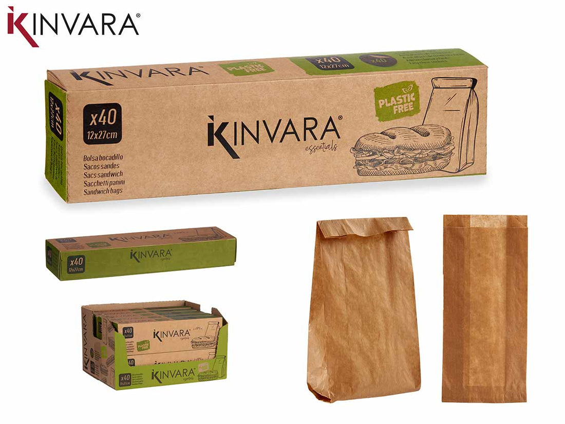 40 Units 12X27+6Cm Sandwich Paper Bag