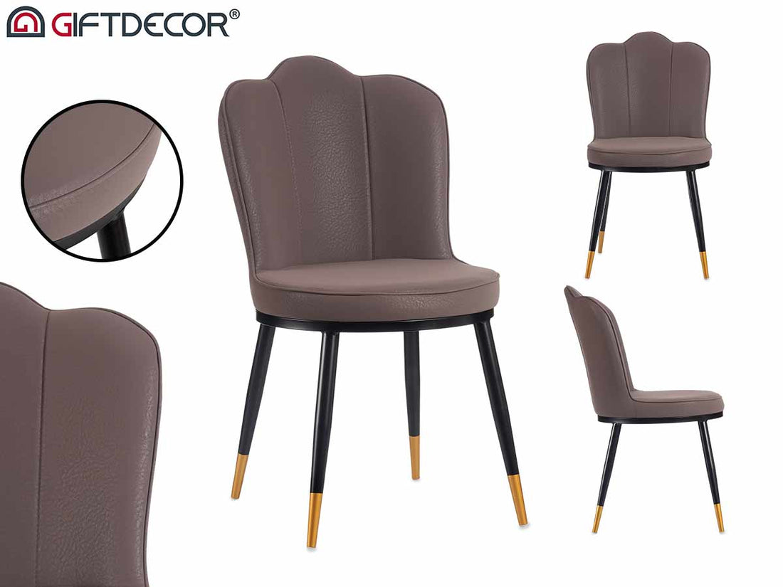Shell Back Purple Armchair