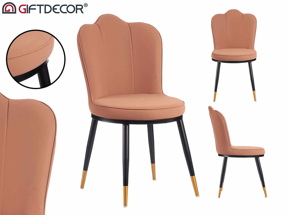 Shell Back Pink Armchair