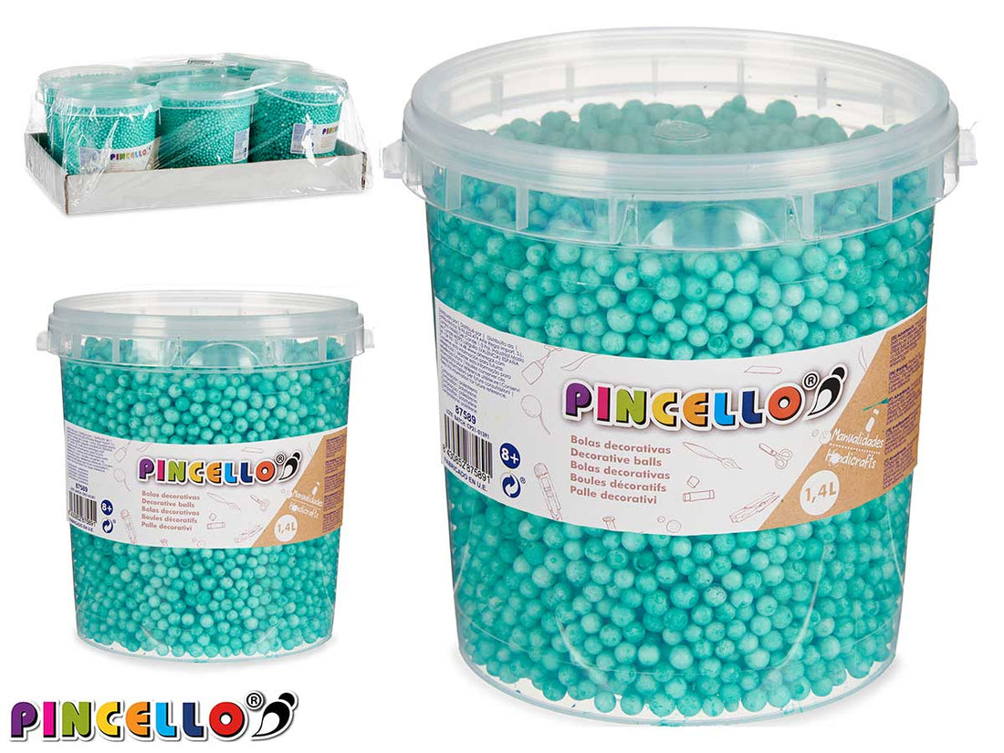 Green Polystyrene Ball Jar