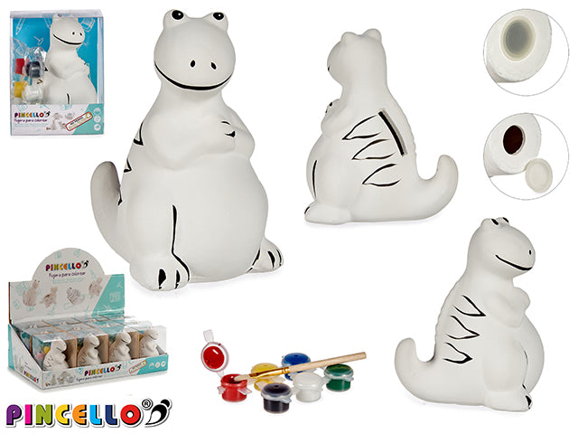 Ceramic Money Box Dinosaur Standing