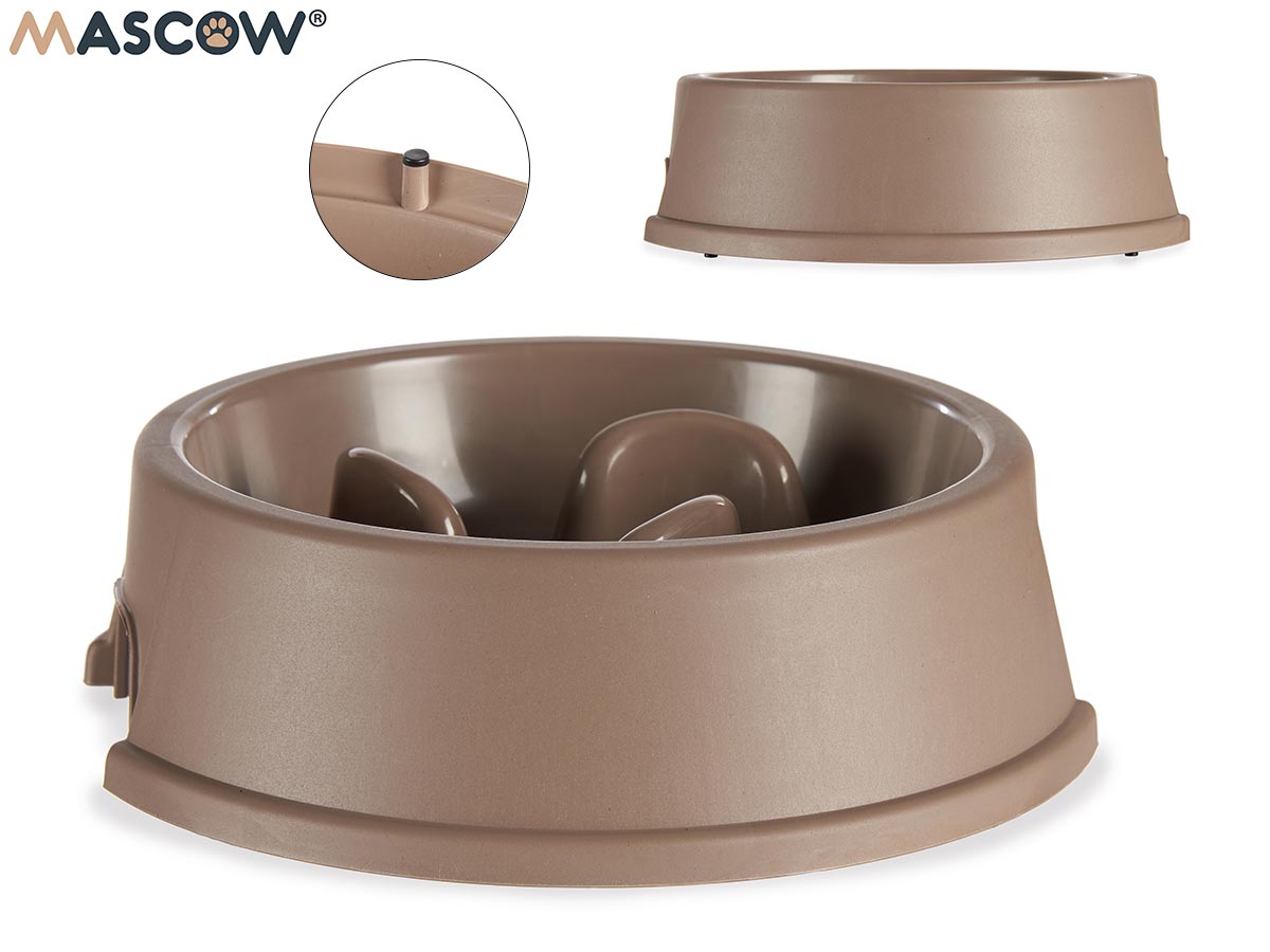 Beige Plastic Slow Food Bowl
