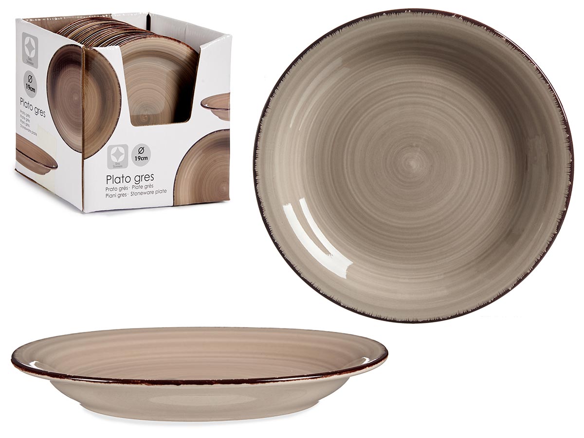 Dessert Dish Earth Colour Stoneware Edge